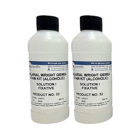 Malarial Wright Giemsa Stain Kit - Solution I - Fixative (950mL) - ENG ...