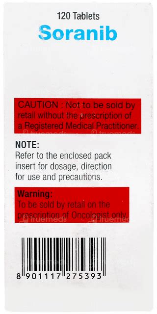 Soranib 200 MG 1 | Order Soranib 200 MG Tablet 1 Online at Truemeds