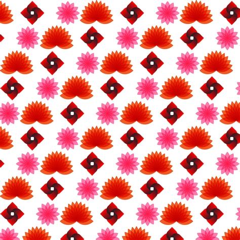Abstract flower pattern design illustration | Premium Vector