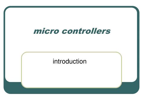 Image result for Examples of Micro Controllers