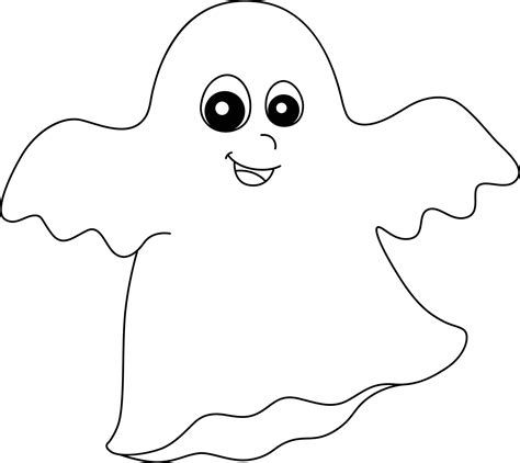 Spooky Ghost Coloring Page Fun! Easy Halloween Printables - Free ...