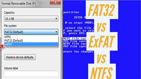Diferencia entre sistema de archivos NTFS, FAT, FAT32 y exFAT