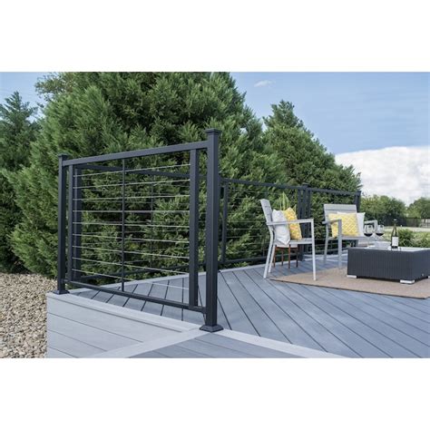 Fortress Building Products 6-ft x 40-in Black Steel Deck Cable Rail Kit ...