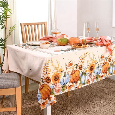 Amazon.com: Folkulture Table Cloth | (60 x 60) Fall Tablecloth for ...
