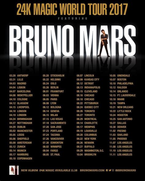 Bruno Mars – '24K Magic' (Album Track List) | HipHop-N-More