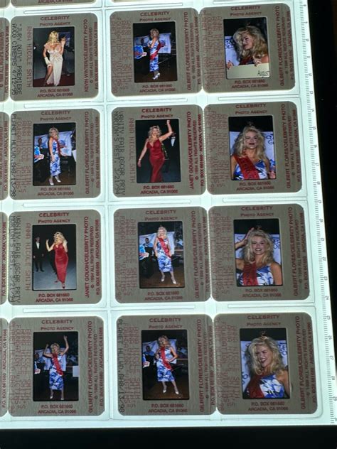 SEXY Anna Nicole Smith Playboy ORIGINAL LOT OF 35MM SLIDE TRANSPARENCY ...