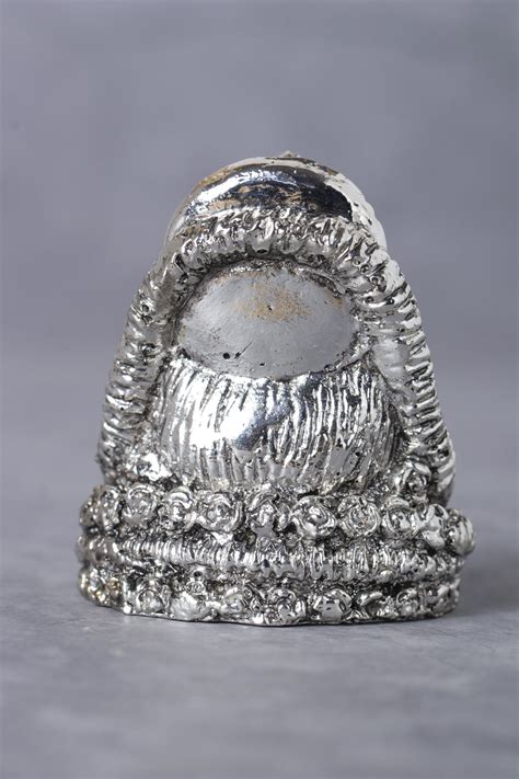 Silver Plated Antique Lord Khatu Shyam Statue in 2 inches– Funku