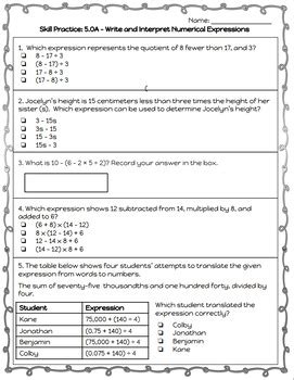 Fifth Grade Math Assessment Review: Cumulative by Everything Intermediate
