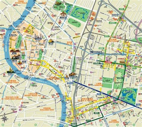 曼谷城市地图,看曼谷地图,曼谷清地图_大山谷图库
