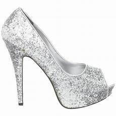Glitter Heels For Wedding by Womens Sparkly Silver Glitter Heels Pumps Shoes Wedding Glitter Heels For Wedding