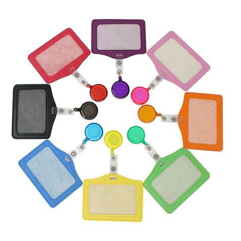 Retractable Badge ID Card Holder - Qntry Name Business Tag Credit ...