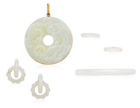 GROUP OF JADEITE AND NEPHRITE JEWELLERY, | Christie’s