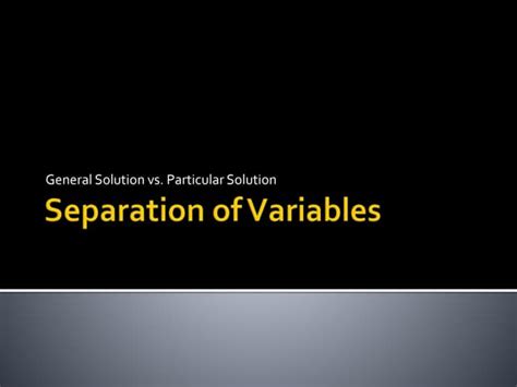 Separation of Variables Tutorial 的图像结果