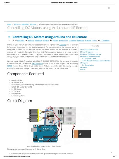 Image result for How to Control DC Motor with Remote Control Arduino LinkedIn
