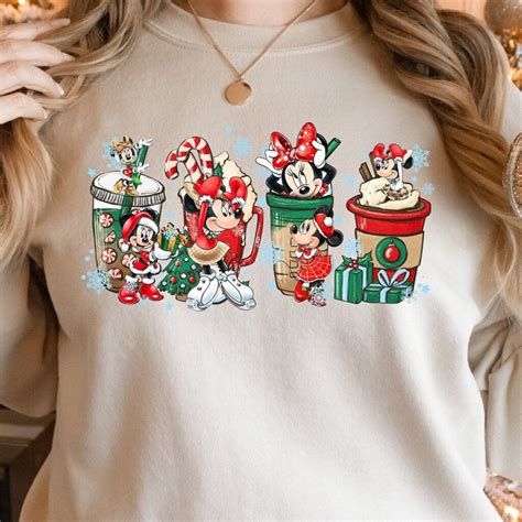 Mickey and Friends Gingerbread Christmas Shirt, Disney Christmas Sweater