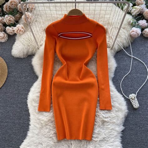 Soneya High Neck Bodycon Dress – TrenBee