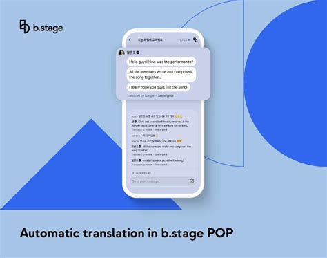 b.stage | Automatic translation in b.stage POP