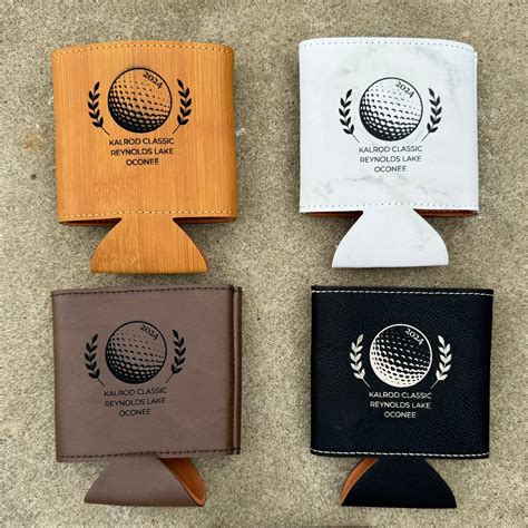 Golf Outing Custom Koozie - Personalized Golf Club Logo - Groovy Guy Gifts