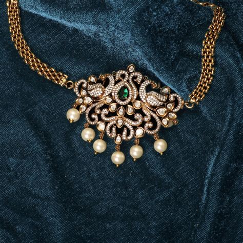 Buy Jean Nakshatra CZ Mini Choker | Tarinika - Tarinika India