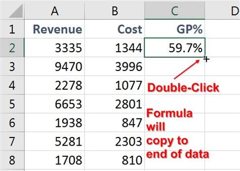 Image result for Fill Handle Excel Copy Formula