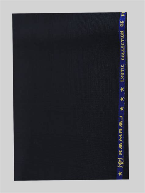 Men 100% Cotton Black Suiting Fabric Mesmerize Stretch
