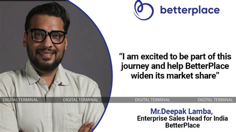 BetterPlace Ropes in Deepak Lamba as Enterprise Sales Head for India