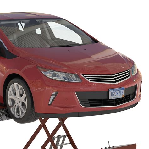 3D Automotive Scissor Lift Generic Rigged and Hybrid Car model | 3D ...