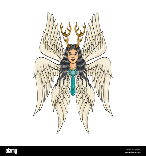 Six winged seraph Cut Out Stock Images & Pictures - Alamy