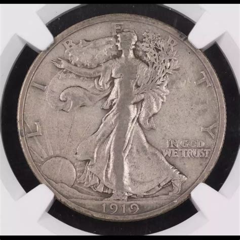 1919 Half Dollars Liberty Walking NGC VF-35 - Hertel's Coins Inc.