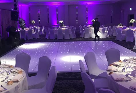 White LED dance floor hire | Dancefactors