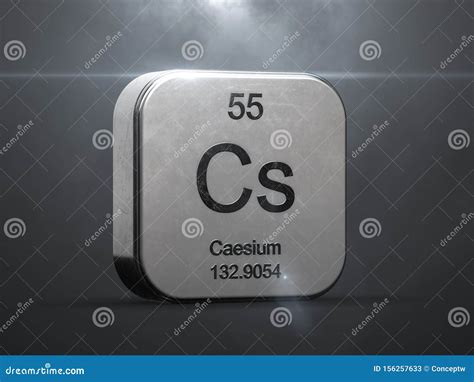Caesium Element from the Periodic Table Stock Illustration - Illustration of modern, sign: 156257633 - Cäsium Element