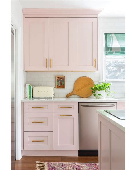 12+ Pink Paint Colors for Your Kitchen Cabinets that are Inspirational!