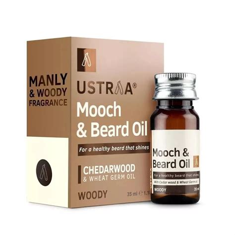 Buy Ustraa Mooch & Beard Oil, 35ml - Grooming Care Online – Indicrest.com