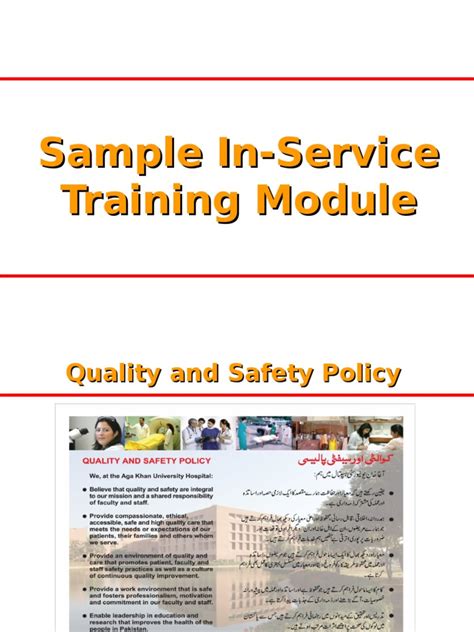 Image result for In Service Training Module