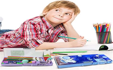 Buy FunBlast Multifunctional Pencil Box for Kids, Space Pencil Box for ...