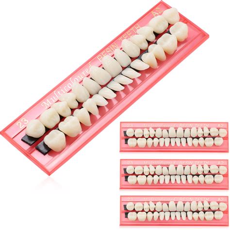 Nuanchu 4 Sets Acrylic Resin Fake Teeth Dental Denture False | Desertcart INDIA