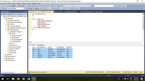 Employee Table Using SSMS 的图像结果