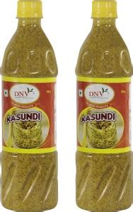 DNV Natural Bengali Kasundi Mustard Sauce 700ml, Pack of 2 Mustard ...