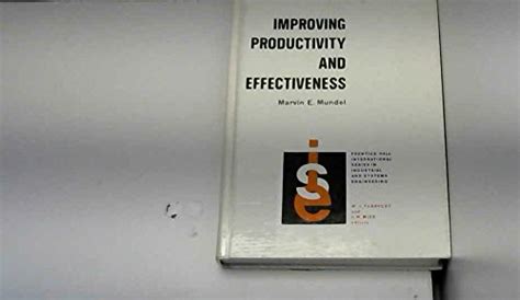Buy Improving Productivity and Effectiveness (Prentice-hall ...