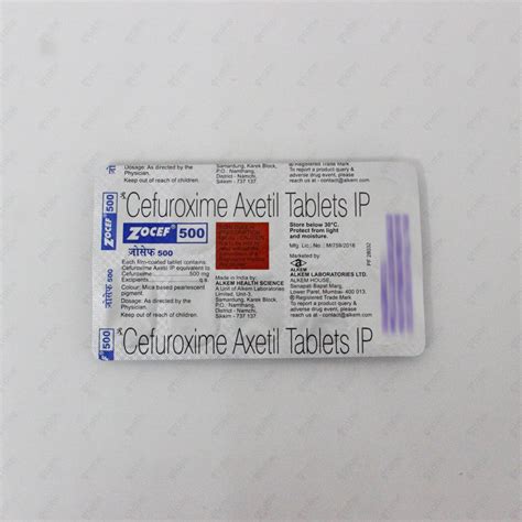 Zocef Tablets 500mg (10 tablets) – ETABX