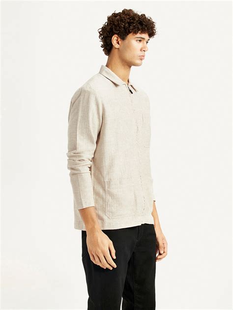 Men's Redloop Self Design Beige Shacket – Levis India Store