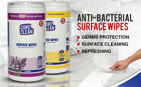 Core Clean Disinfecting Surface Wipes, Disinfectant Multi Purpose Wet ...