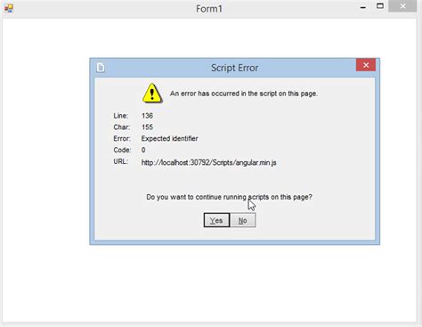 Image result for HTML Script Error