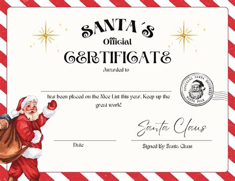 Free Printable Naughty Nice Certificate - Totally Free Printables
