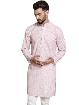Buy SOJANYA (Since1958: Men's Floral Embroidered Thread Work Cotton ...