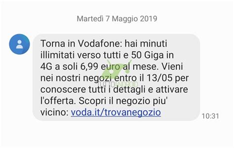 Vodafone Special Minuti 50GB è proposta a 6,99 euro ad alcuni ex ...
