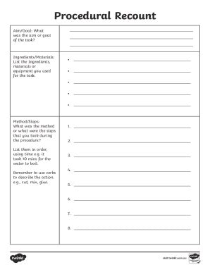 Image result for How Do You Write a Procedural Text