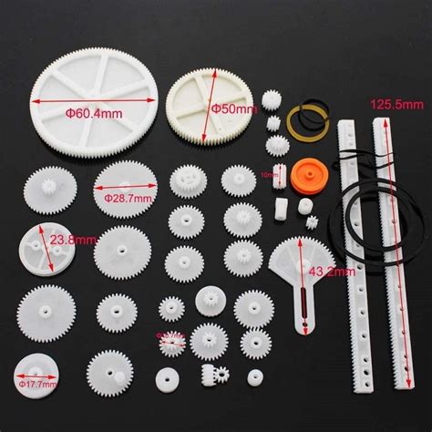 Rack and Pinion Gear Pulley Plastic Sharft Worm Gear Reducer for Robot ...