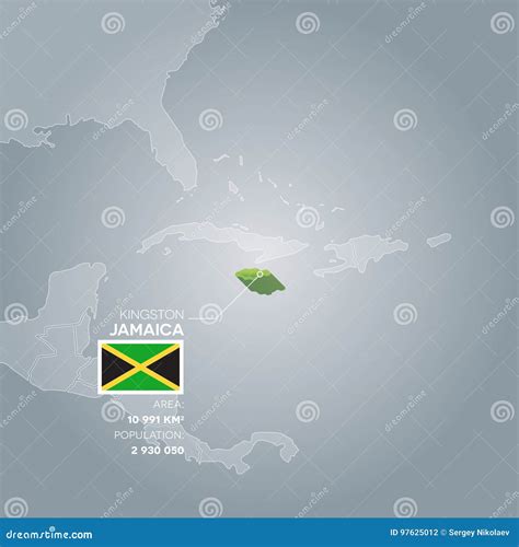 Jamaica Population Map. Large Group Of People In A Shape Of Jamaican Map. Flat Vector ...
