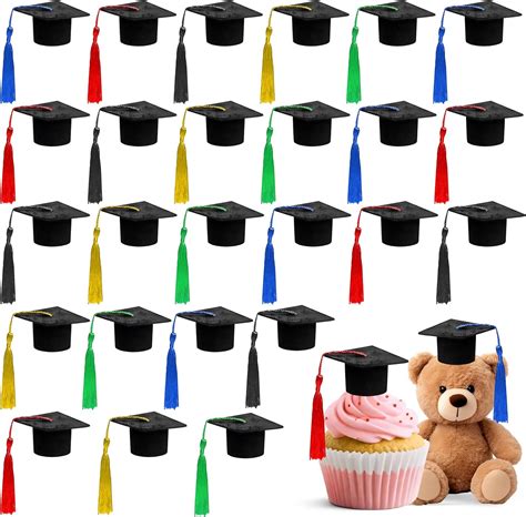 Amazon.com: KatchOn, Mini Graduation Hats Decorations - Pack of 25 ...